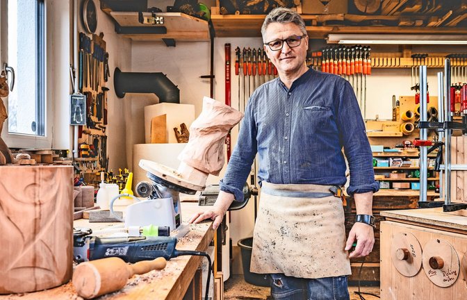 Martin Mayer in seiner Werkstatt<span class='image-autor'>Foto: Andreas Reiner</span>