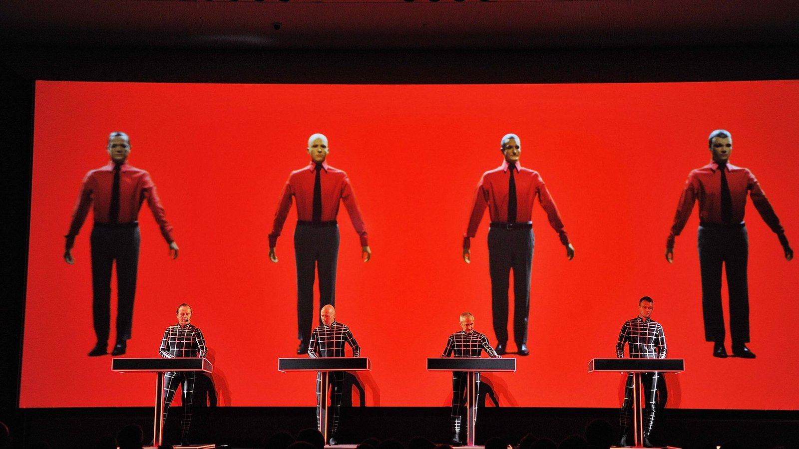 Kraftwerk spielen ihr einziges Deutschland-Konzert im Jahr 2023 in Karlsruhe. (Archivbild)Foto: AFP/Mike Coppola