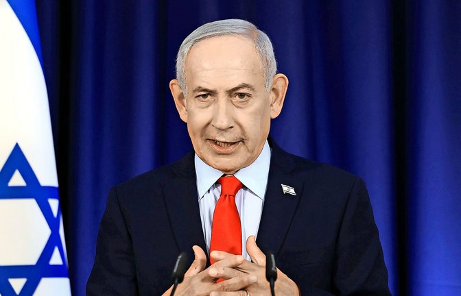 Benjamin Netanjahu hat die Armee nach eigenen Angaben angewiesen, 70 Prozent des Gazastreifens einzunehmen (Archivfoto).<span class='image-autor'>Foto: Ronen Zvulun/Pool Reuters/dpa/Ronen Zvulun</span>