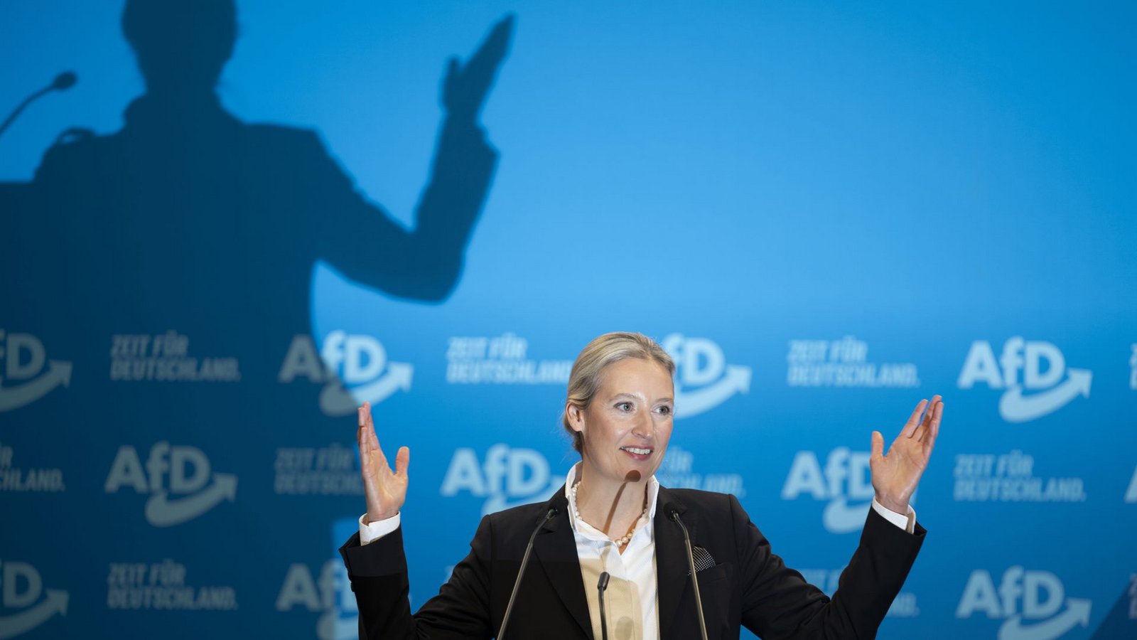 Die in Teilen rechtsextreme AfD stellte Parteichefin Alice Weidel am Wochenende offiziell als Kanzlerkandidatin auf.Foto: Sebastian Kahnert/dpa