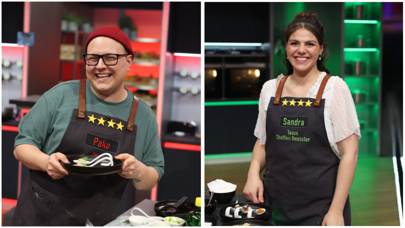 Pako und Sandra haben es ins Finale von "The Taste" geschafft.Foto: Joyn/ Benedikt Müller Pako und Sandra haben es ins Finale von "The Taste" geschafft.Foto: Joyn/ Benedikt Müller