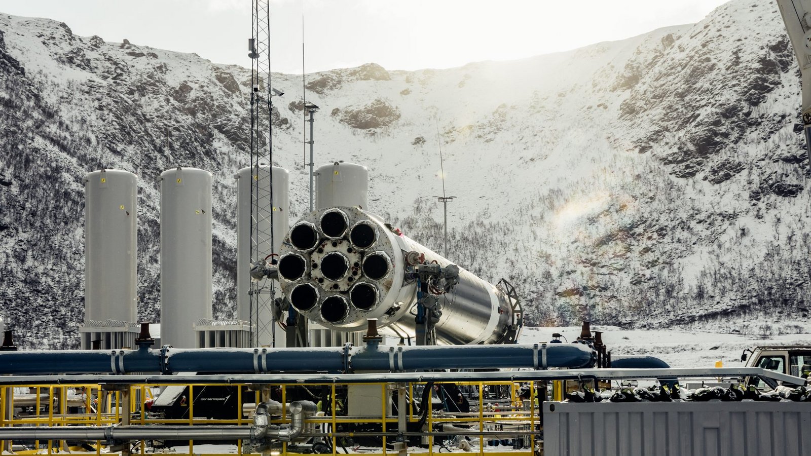 Spectrum on Pad, Location Andoya SpaceportFoto: Isar Aerospace Spectrum on Pad, Location Andoya SpaceportFoto: Isar Aerospace