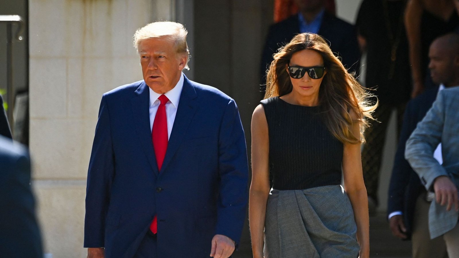 Er rührt die Werbetrommel, aber sie hält sich zurück: Donald und Melania Trump.Foto: AFP/Eva Marie Uzcategui Er rührt die Werbetrommel, aber sie hält sich zurück: Donald und Melania Trump.Foto: AFP/Eva Marie Uzcategui