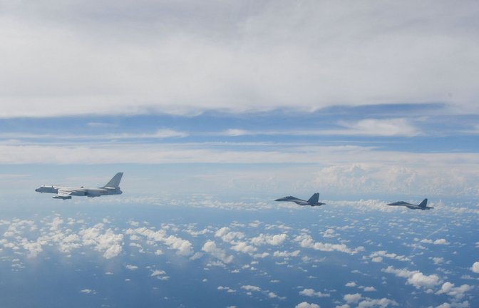 China hatte in der Vergangenheit bereits Militärübungen um Taiwan gestartet.<span class='image-autor'>Foto: dpa/Li Bingyu</span>