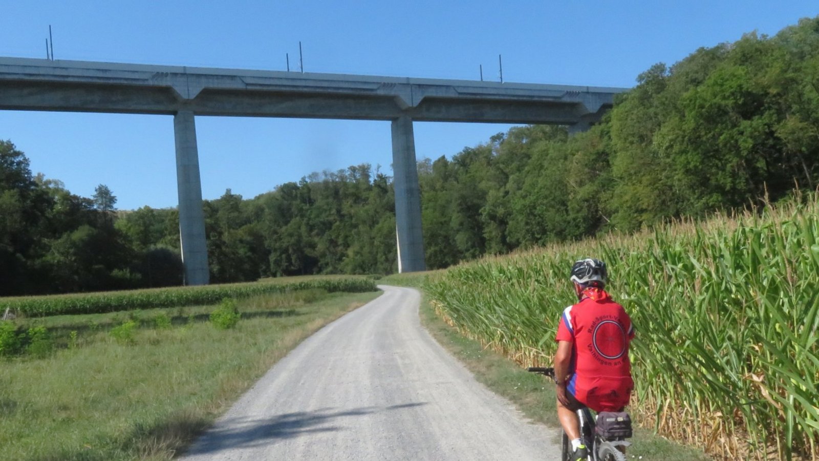 Unter der Schnellbahntrasse führt der Weg hindurch.  Fotos: Arning