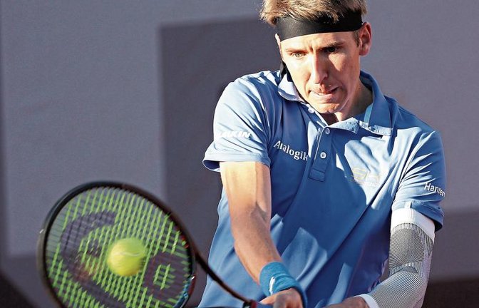 Cedrik-Marcel Stebe hatte in der ersten Hauptrunde der Stockholm Open nur wenig Mühe mit dem Kanadier Brayden Schnur, der Nummer 97 der Tenniswelt. Foto: Archiv/Küppers