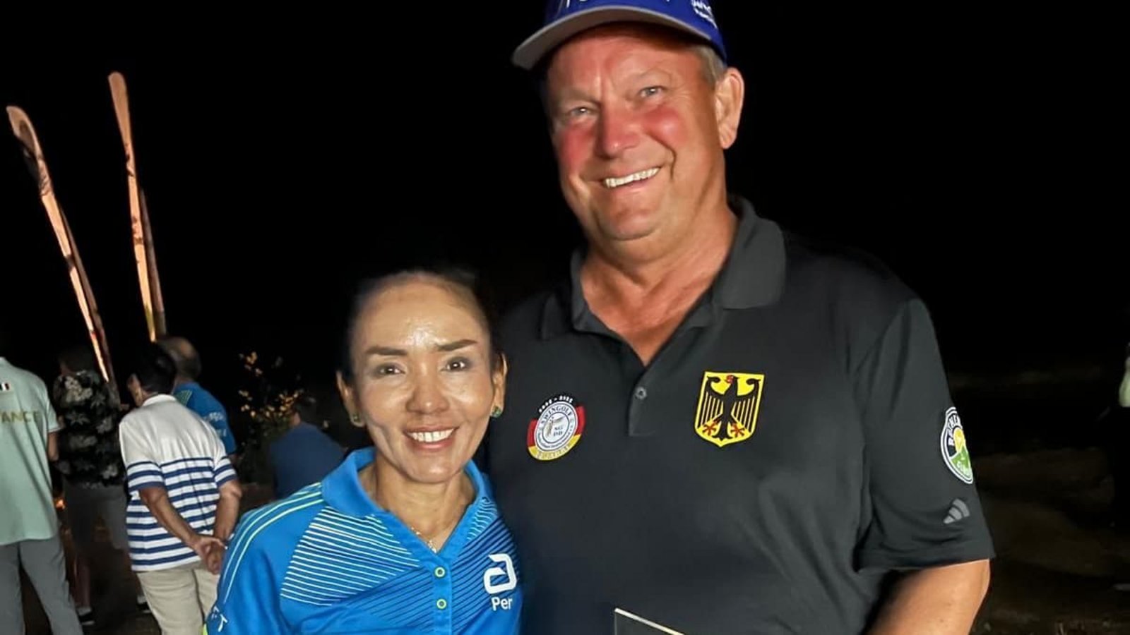 Die Swingolf-Europameister aus Renningen: Penphak Nissler (li.) und Gregor Freitag.SGV Freiberg Die Swingolf-Europameister aus Renningen: Penphak Nissler (li.) und Gregor Freitag.SGV Freiberg