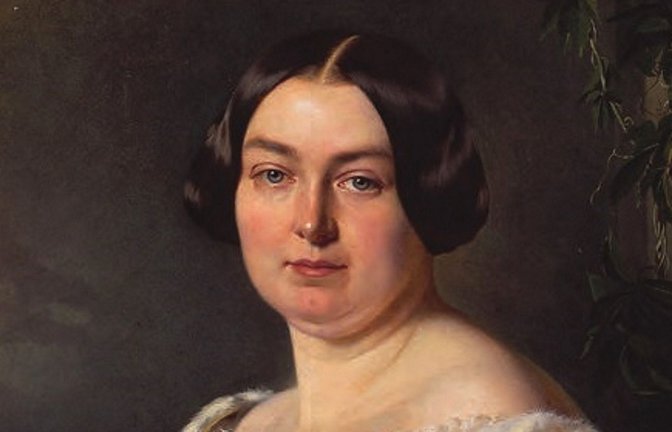 Katharina von Hohenzollern (1817-1893)  porträtiert von Richard Lauchert. Das Gemälde aus dem Jahr 1853 hängt heute im Schloss von Öhringen.<span class='image-autor'>Foto: Fürstlich Hohenzollernsche Sammlungen</span>