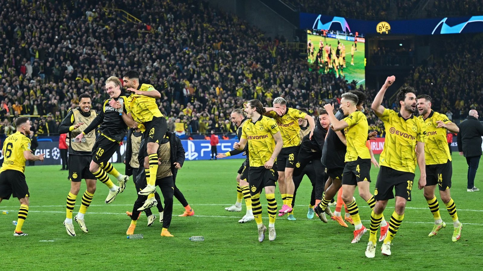 Borussia Dortmund erreicht zum ersten Mal seit 2013 wieder das Champions-League-Halbfinale.Foto: Bernd Thissen/dpa