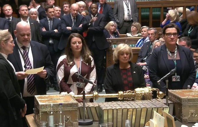 Das umstrittene Ruanda-Abschiebegesetz der konservativen Regierung hat am Dienstag das britische Parlament passiert.<span class='image-autor'>Foto: dpa/House Of Commons</span>