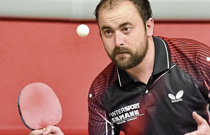 Timo Krauth hat eine überragende Saison an Position eins beim TSV Großglattbach gespielt. Er gewann 29 von 31 Einzeln. Und im Doppel hielt er sich – egal mit welchem Partner – schadlos. Foto: Leitner