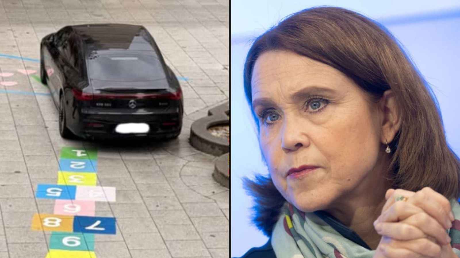 Der Dienstwagen der baden-württembergischen Ministerin stand vor ihrem Dienstgebäude im Parkverbot. Das kritisiert die CDU Stuttgart Mitte in einem Facebook-Post.Privat/dpa Der Dienstwagen der baden-württembergischen Ministerin stand vor ihrem Dienstgebäude im Parkverbot. Das kritisiert die CDU Stuttgart Mitte in einem Facebook-Post.Privat/dpa