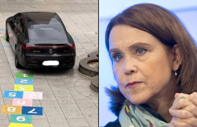 Der Dienstwagen der baden-württembergischen Ministerin stand vor ihrem Dienstgebäude im Parkverbot. Das kritisiert die CDU Stuttgart Mitte in einem Facebook-Post.<span class='image-autor'>Privat/dpa</span>