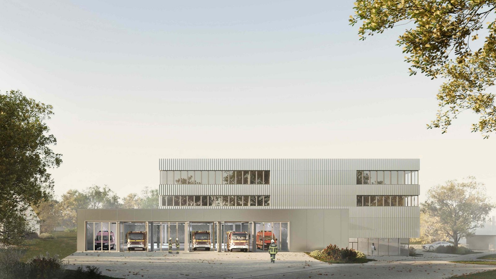 So könnte es aussehen: das Katastrophenschutzzentrum in Asperg. Visualisierung: TRU Architekten Part mbB So könnte es aussehen: das Katastrophenschutzzentrum in Asperg. Visualisierung: TRU Architekten Part mbB
