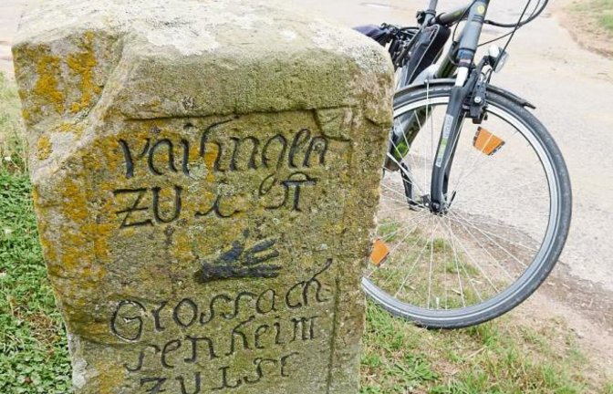 Wegweiser bei Oberriexingen: nach Vaihingen oder Großsachsenheim? Einfach der Hand folgen.  Foto: Arning