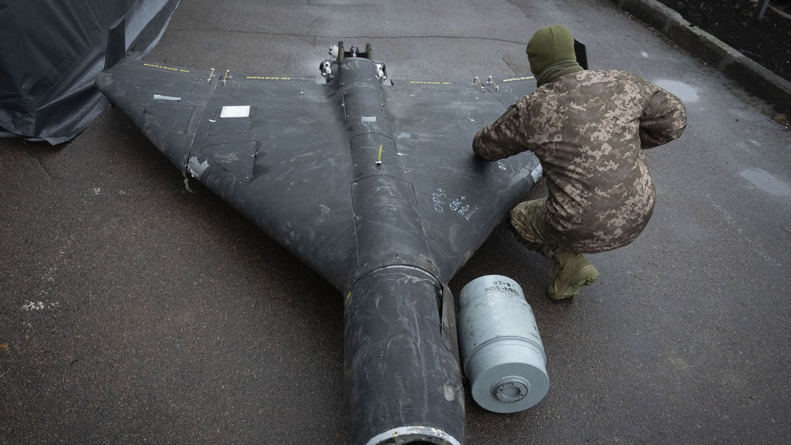 Auch Russland setzt im Ukraine-Krieg Drohnen ein.Foto: dpa/Efrem Lukatsky Auch Russland setzt im Ukraine-Krieg Drohnen ein.Foto: dpa/Efrem Lukatsky