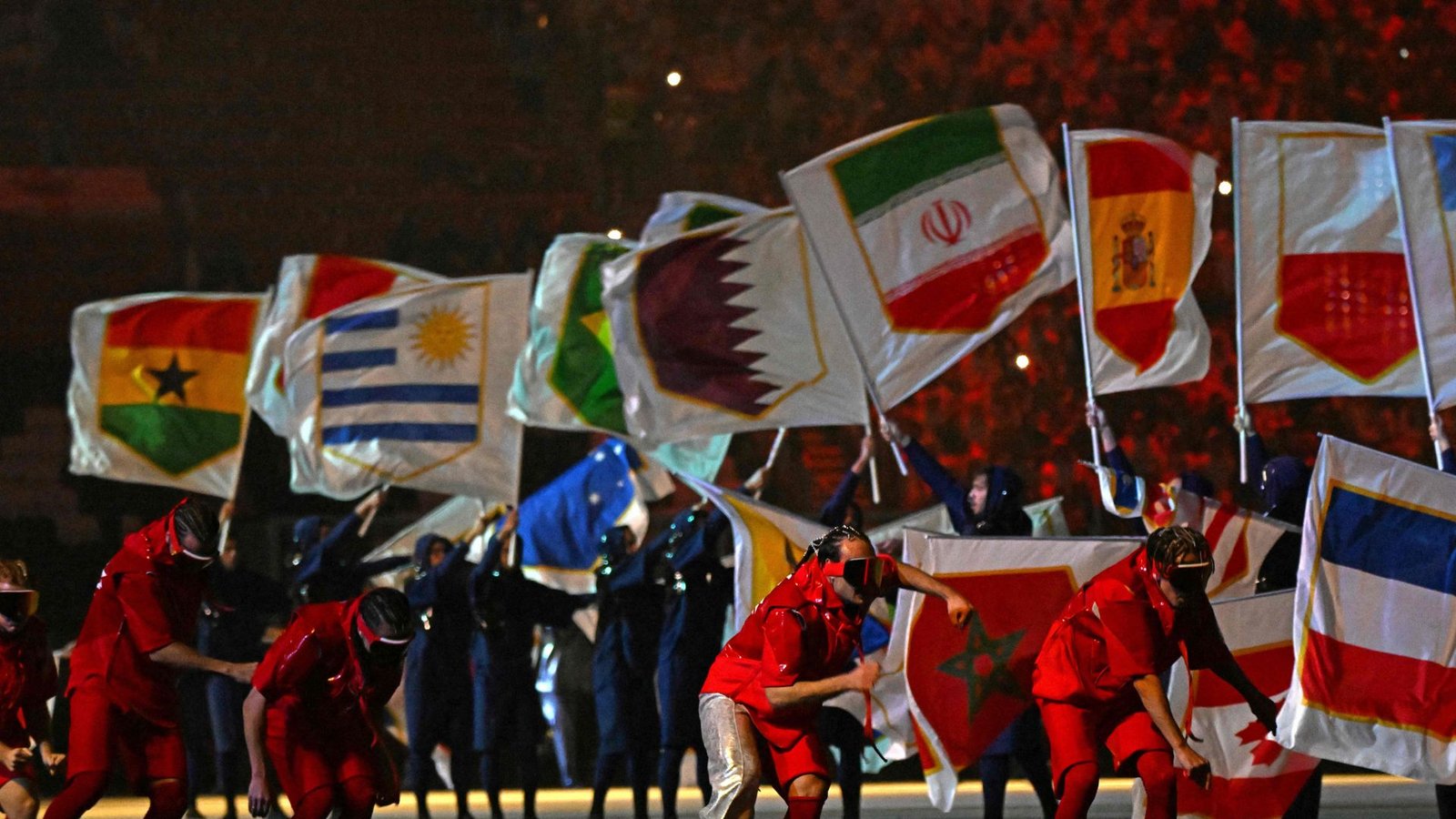 Impressionen der Eröffnungsfeier der Fußball-WM in KatarFoto: AFP/RAUL ARBOLEDA
