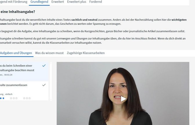 Hier eine Beispielansicht zum Thema Inhaltsangabe aus „Diagnose und Fördern“<span class='image-autor'>Foto: &nbsp;</span>