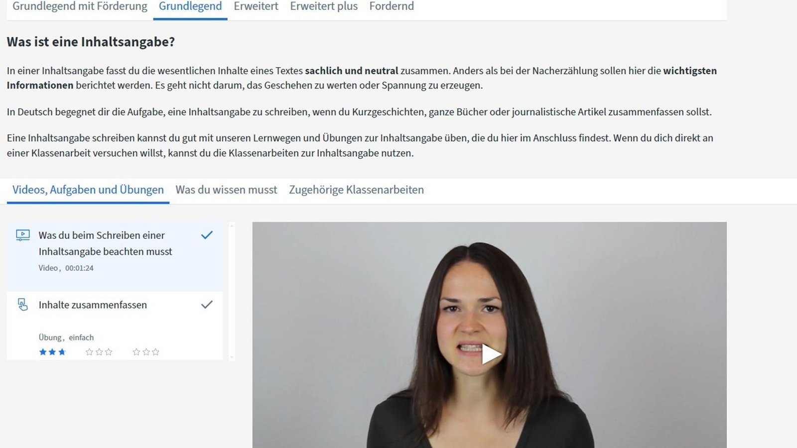 Hier eine Beispielansicht zum Thema Inhaltsangabe aus „Diagnose und Fördern“Foto: &nbsp;