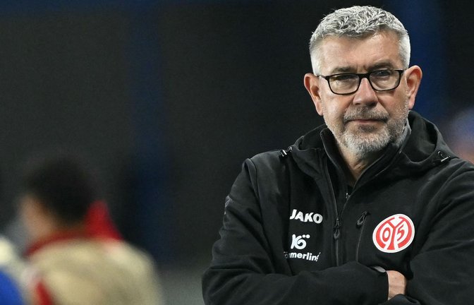 Mainz-Coach Urs Fischer. Gegen die Straßburger war Schluss für sein Team.<span class='image-autor'>Foto: AFP/SEBASTIEN BOZON</span>