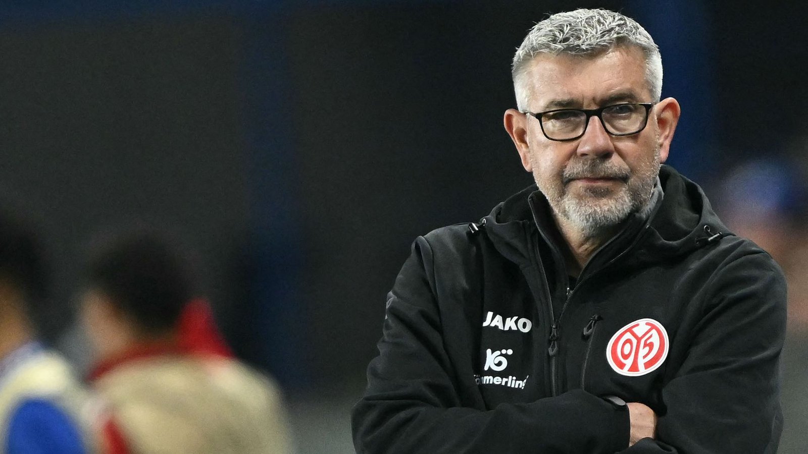 Mainz-Coach Urs Fischer. Gegen die Straßburger war Schluss für sein Team.Foto: AFP/SEBASTIEN BOZON