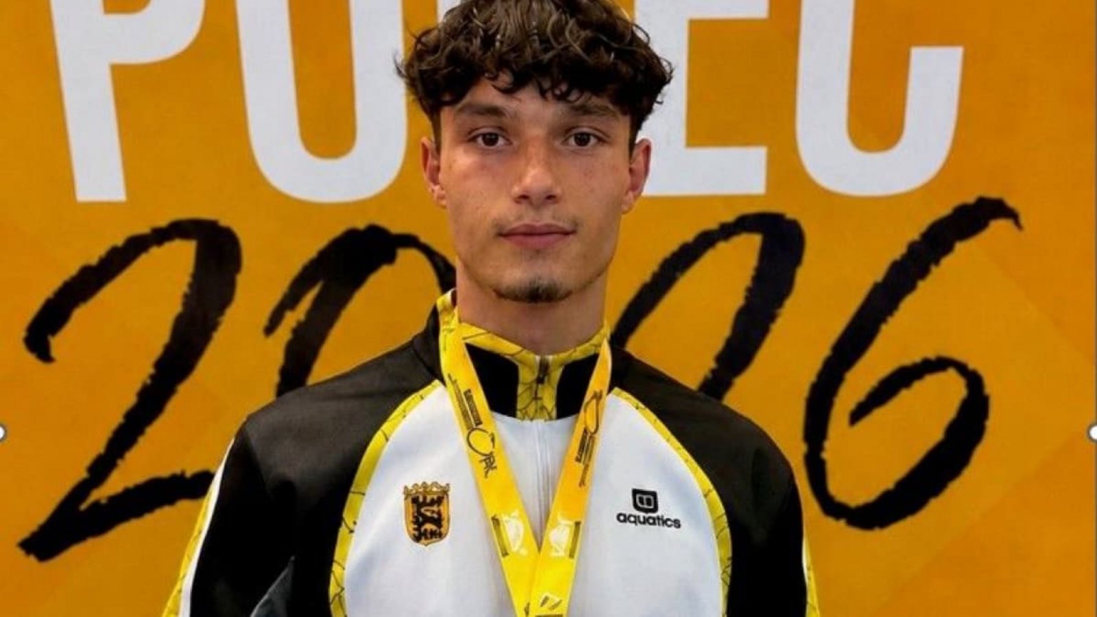 Artem Parkhomenko von der SV Böblingen nach Bronze in Porec.privat Artem Parkhomenko von der SV Böblingen nach Bronze in Porec.privat