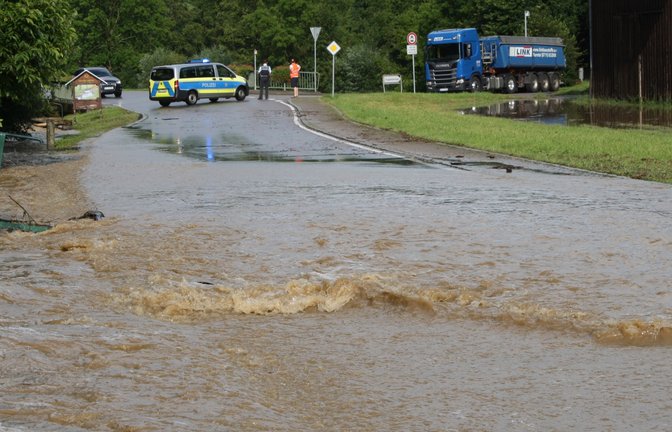 Hochwasser in Großglattbach am 26. Juli 2021.  <span class='image-autor'>Foto: Archiv</span>
