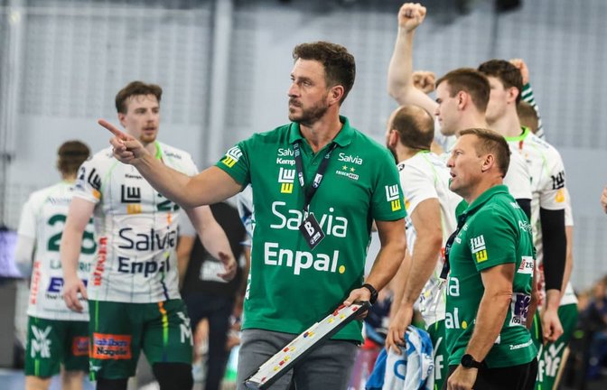 Ben Matschke möchte mit Frisch Auf Göppingen ins Viertelfinale einziehen.<span class='image-autor'>IMAGO/Lobeca</span>