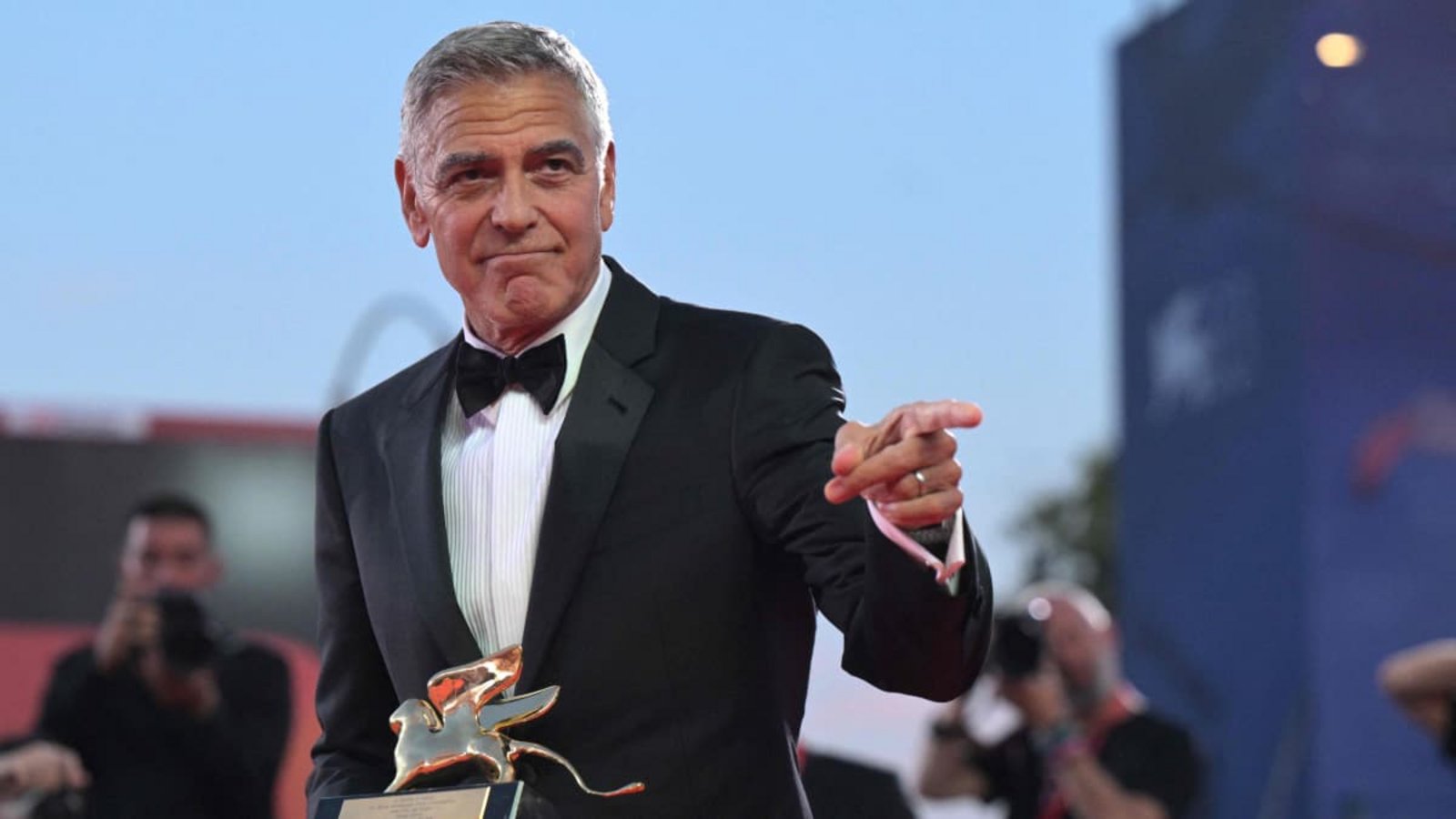 Der Schauspieler George Clooney wurde bei den Filmfestspielen von Venedig für sein Lebenswerk geehrt.TIZIANA FABI/afp