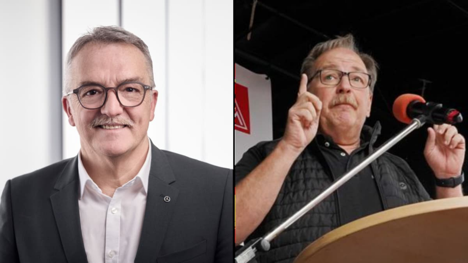 Ergun Lümali (links) und Michael Häberle: Beide wurden im World Employee Committee (WEC) in ihren Ämtern bestätigt.Mercedes-Benz AG, Andreas Rosar/Fotoagentur-Stuttgart