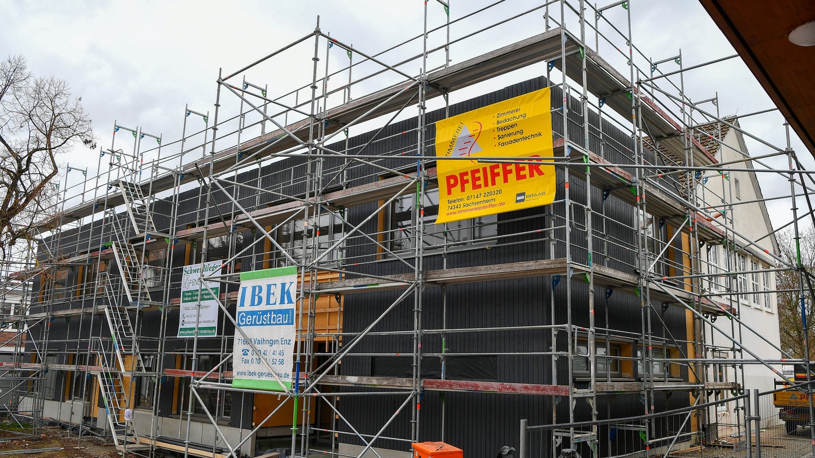 Der Erweiterungsbau der Kraichertschule kostet rund 1,45 Millionen Euro. Foto: Kalb Der Erweiterungsbau der Kraichertschule kostet rund 1,45 Millionen Euro. Foto: Kalb