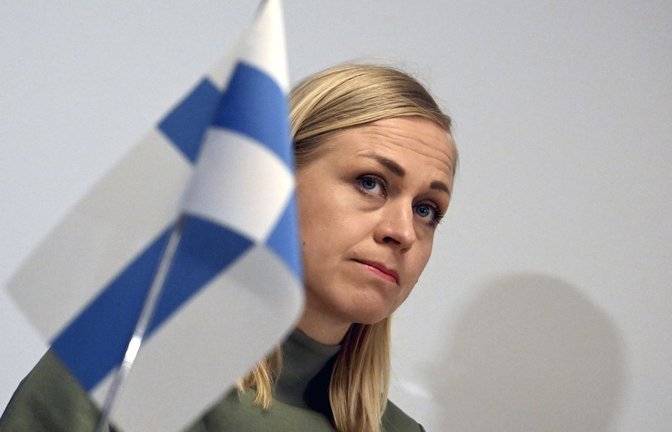 Finnlands Außenministerin Elina Valtonen versucht, ihr Volk zu beruhigen.<span class='image-autor'>Foto: dpa/Jussi Nukari</span>