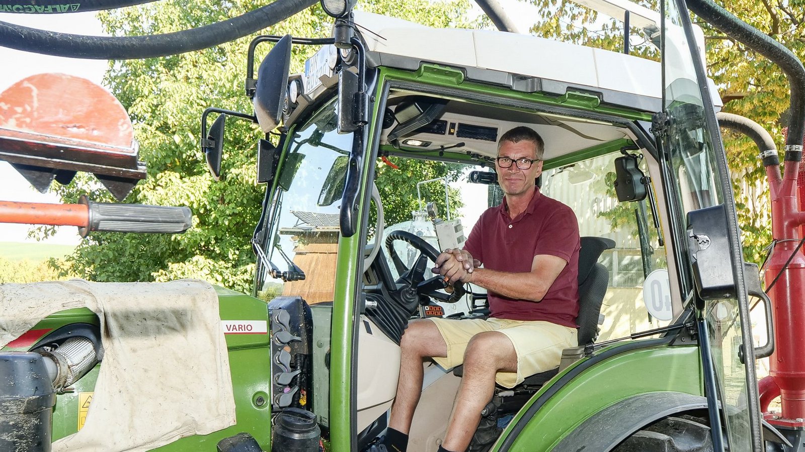 Der Brackenheimer Winzer Albrecht Döbler hat vor Kurzem drei Wochen lang in der Landwirtschaft in der Ukraine ausgeholfen.Foto: Simon Granville Der Brackenheimer Winzer Albrecht Döbler hat vor Kurzem drei Wochen lang in der Landwirtschaft in der Ukraine ausgeholfen.Foto: Simon Granville