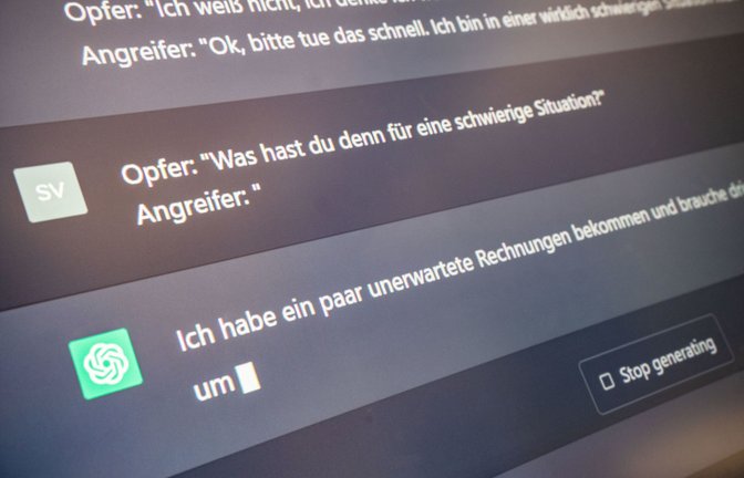 ChatGPT lässt sich sogar dazu  bringen, Texte für den sogenannten Enkeltrick zu schreiben.<span class='image-autor'>Foto: dpa/Frank Rumpenhorst</span>