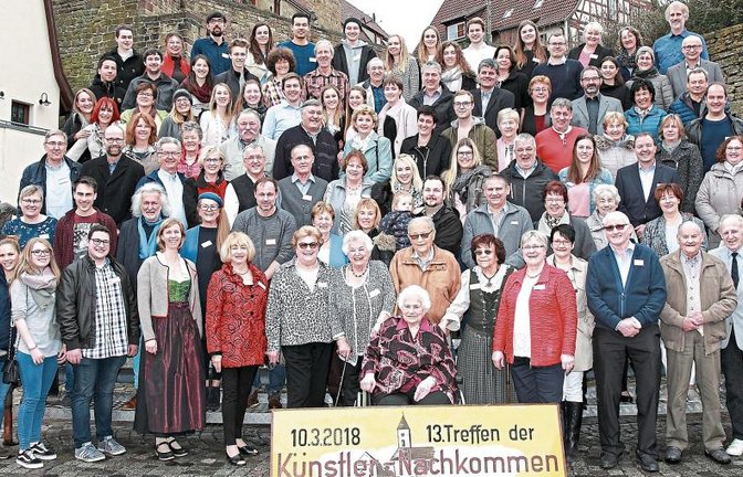 Zum 13. Mal trafen sich jetzt die Künstler-Nachkommen, einige reisten sogar aus Kanada und den USA an.  Foto: Majer Digitalfotografie