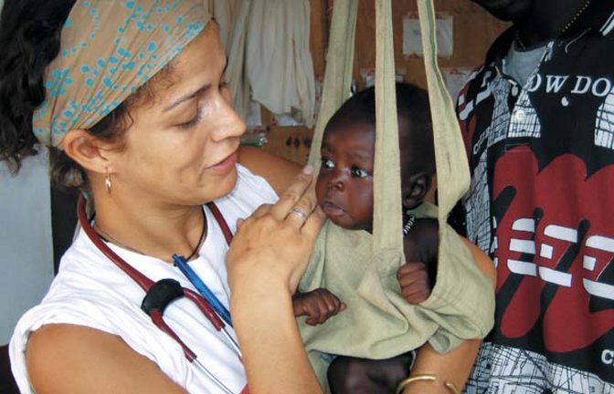 Trish Schwerdtle im Süd-Sudan. Foto: Wirth