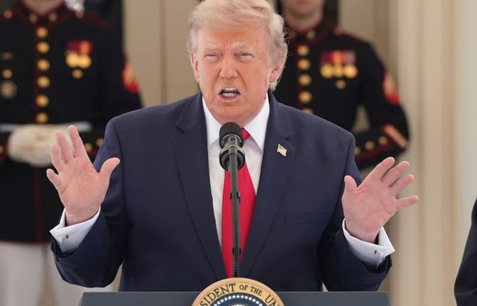 Ein Mann griffiger Ansagen: US-Präsident Donald Trump.<span class='image-autor'>Alex Brandon/AP/dpa</span>