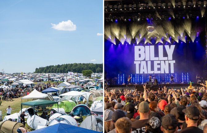 Fast 60.000 Fans und Bands wie Billy Talent werden bei dem Festival erwartet.<span class='image-autor'>Foto: Silas Stein/dpa/Silas Stein | imago</span>