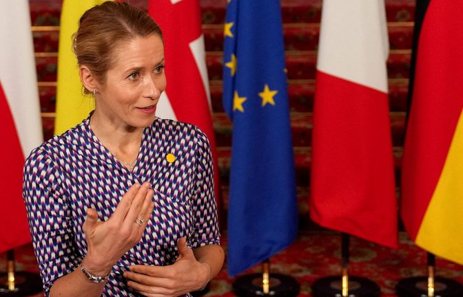 Die EU-Außenbeauftragte Kaja Kallas richtete bei einem Treffen in London deutliche Worte an Russland.<span class='image-autor'>Foto: CARLOS JASSO/AFP</span>