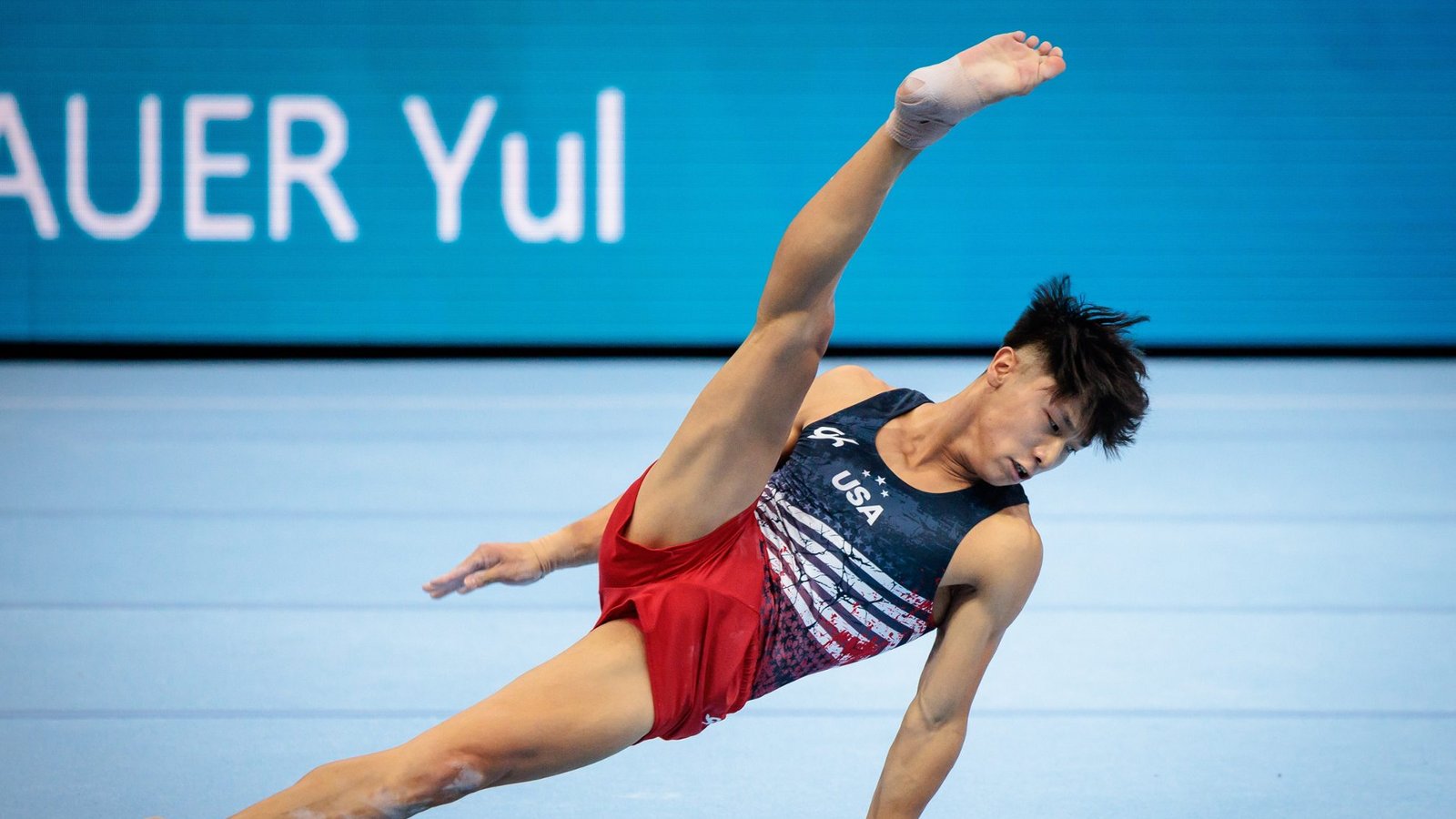 Yul Moldauer aus den USA bei der WM 2023 i Antwerpen.Foto: Anders Riishede / shutterstock.com