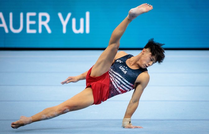 Yul Moldauer aus den USA bei der WM 2023 i Antwerpen.<span class='image-autor'>Foto: Anders Riishede / shutterstock.com</span>