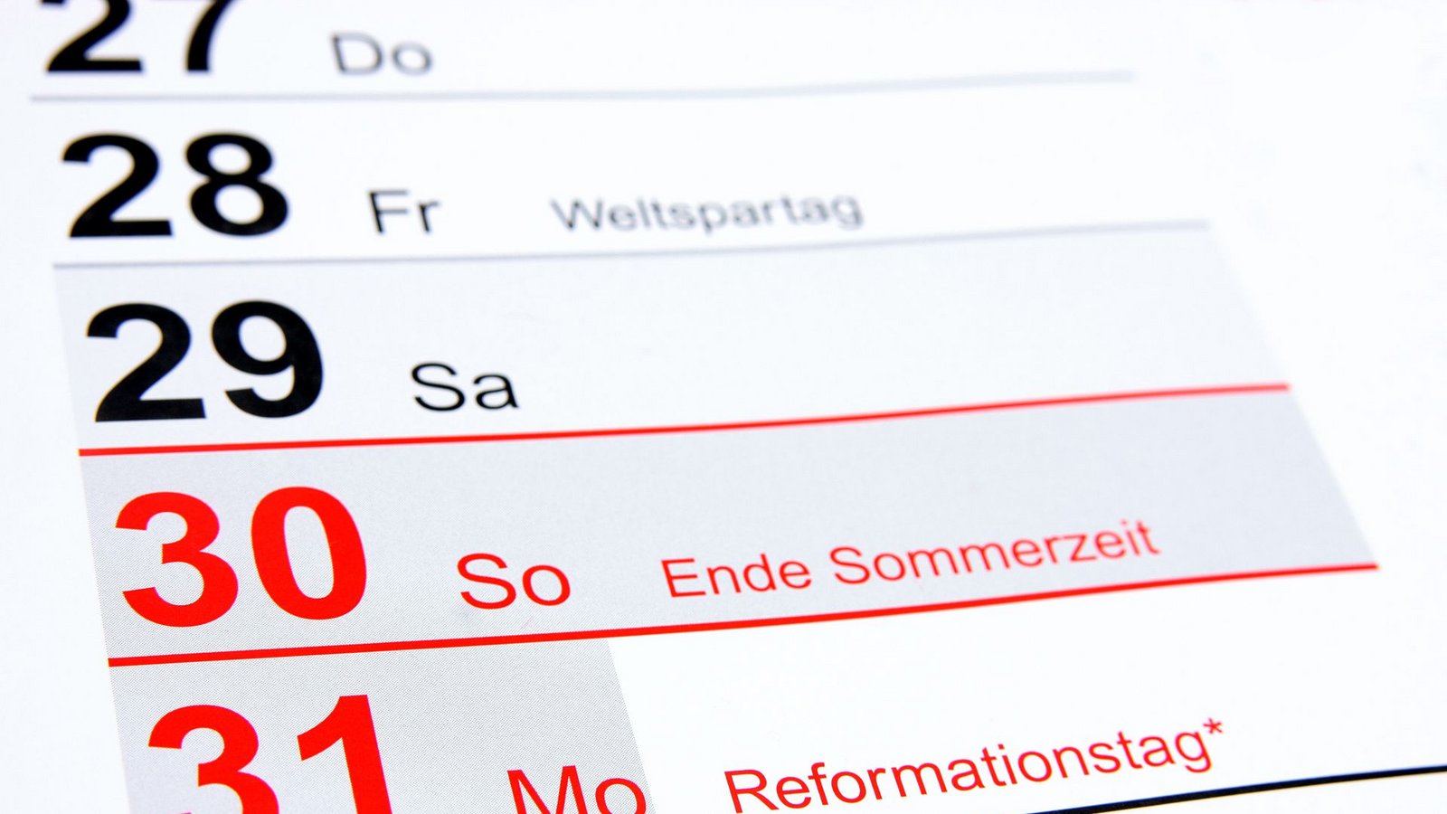 In vielen deutschen Bundesländern ist der 31. Oktober ein Feiertag.Foto: PantherMedia/Rüdiger Rebmann In vielen deutschen Bundesländern ist der 31. Oktober ein Feiertag.Foto: PantherMedia/Rüdiger Rebmann