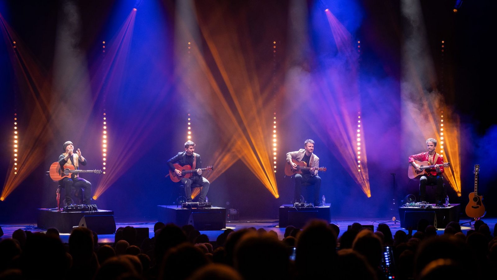 Vier Männer, vier Gitarren: Das Quartett 40 Fingers hat in Stuttgart gespielt.Foto: Lichtgut/Julian Rettig