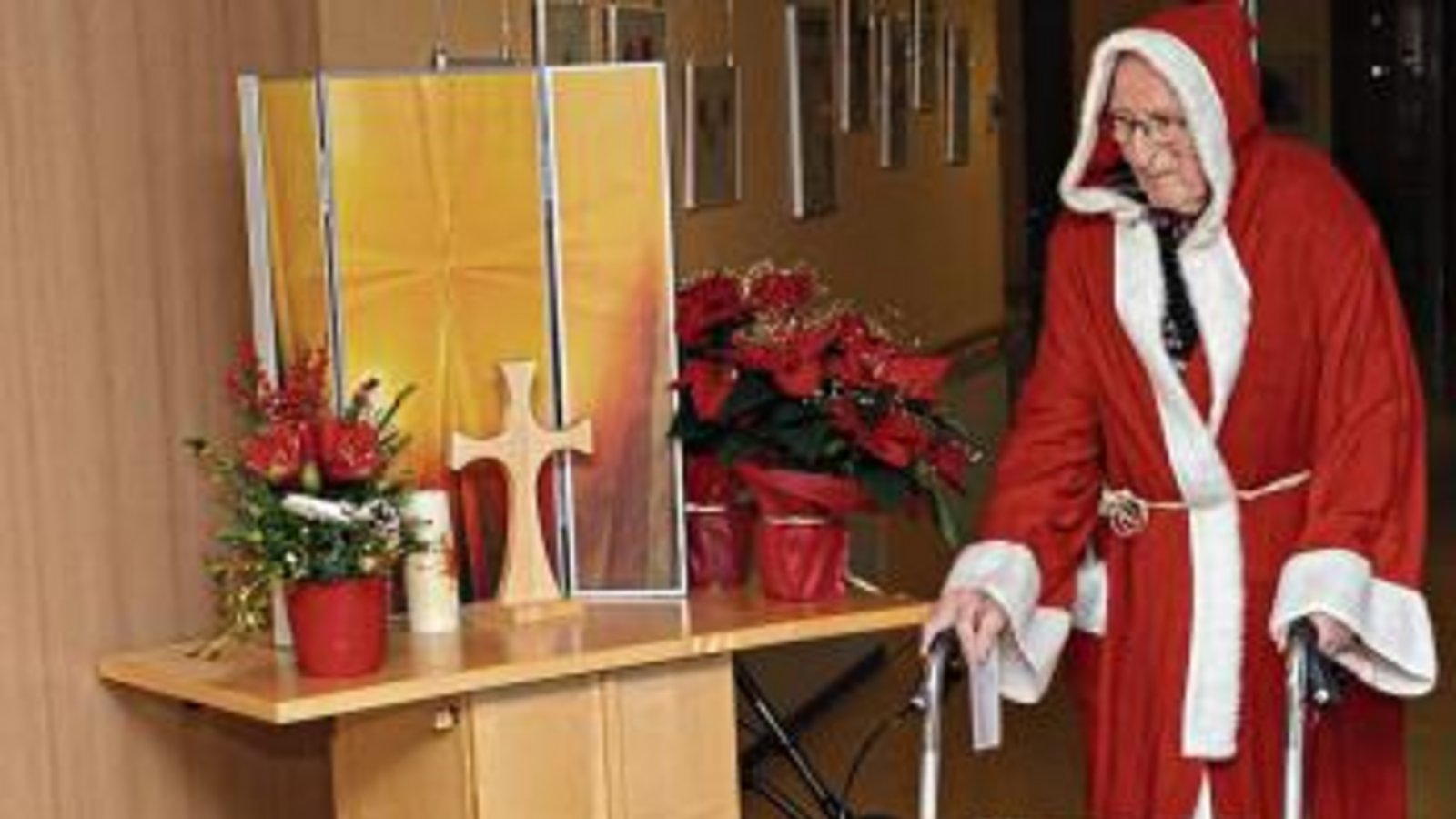 Ein Bewohner gab den Nikolaus.  Foto: p