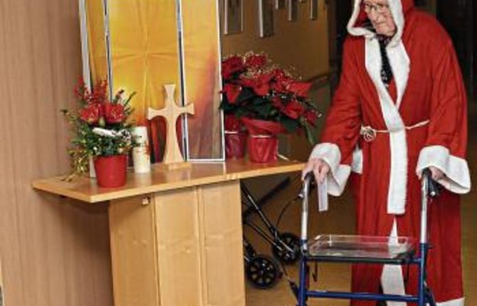 Ein Bewohner gab den Nikolaus.  Foto: p