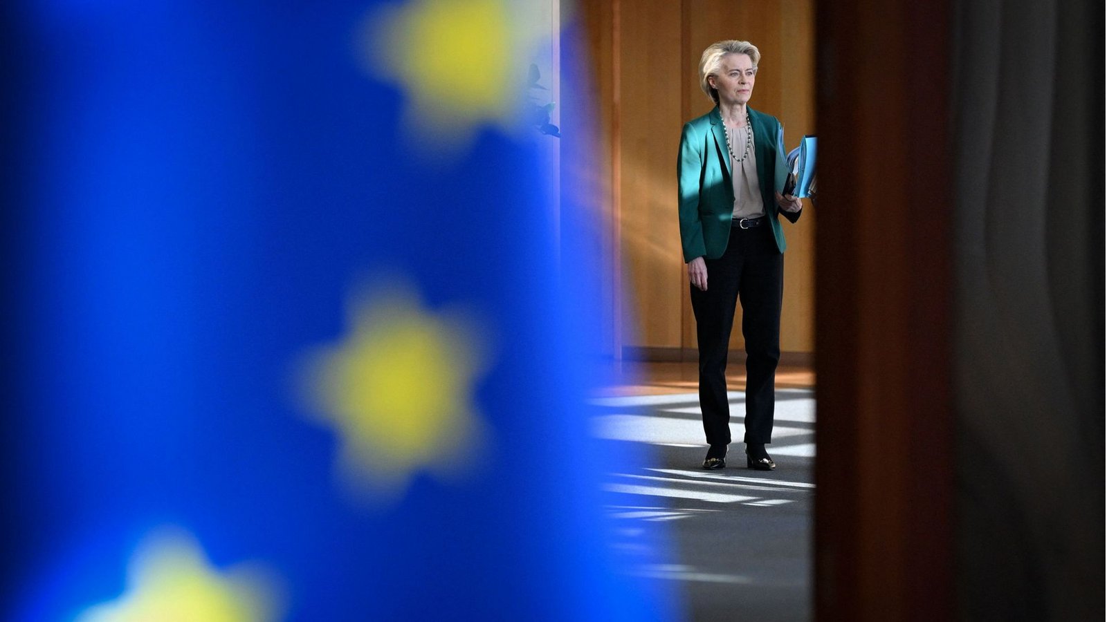 EU-Kommissionspräsidentin Ursula von der Leyen präsentiert ein Strategiepapier zur Aufrüstung Europas. Darin wird vor einem möglichen Angriff Russlands auf Europa gewarnt.Foto: AFP/NICOLAS TUCAT EU-Kommissionspräsidentin Ursula von der Leyen präsentiert ein Strategiepapier zur Aufrüstung Europas. Darin wird vor einem möglichen Angriff Russlands auf Europa gewarnt.Foto: AFP/NICOLAS TUCAT