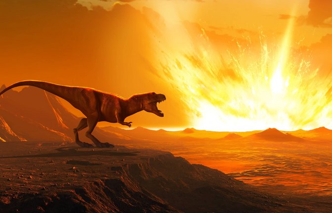 Vor 66 Millionen Jahren schlägt ein Asteroid auf der Halbinsel Yucatán im heutigen Mexiko ein. Das Inferno und  der anschließende globale Winter führen zu einem Massensterben.<span class='image-autor'>Foto: Imago/Everett Collection</span>