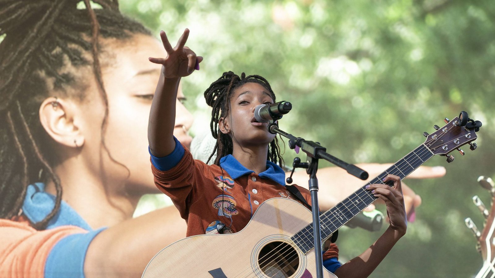 Smiths Tochter Willow will als Sängerin erfolgreich werden.Foto: IMAGO / Pacific Press Agency