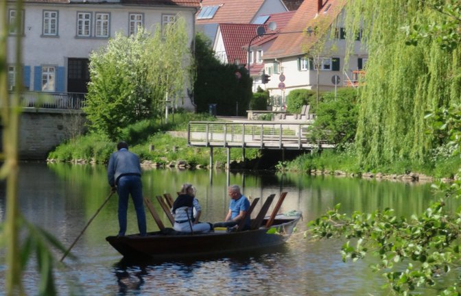 Testfahrt nach dem Stapellauf: unterwegs auf der Enz.  <span class='image-autor'>Fotos: Arning</span>