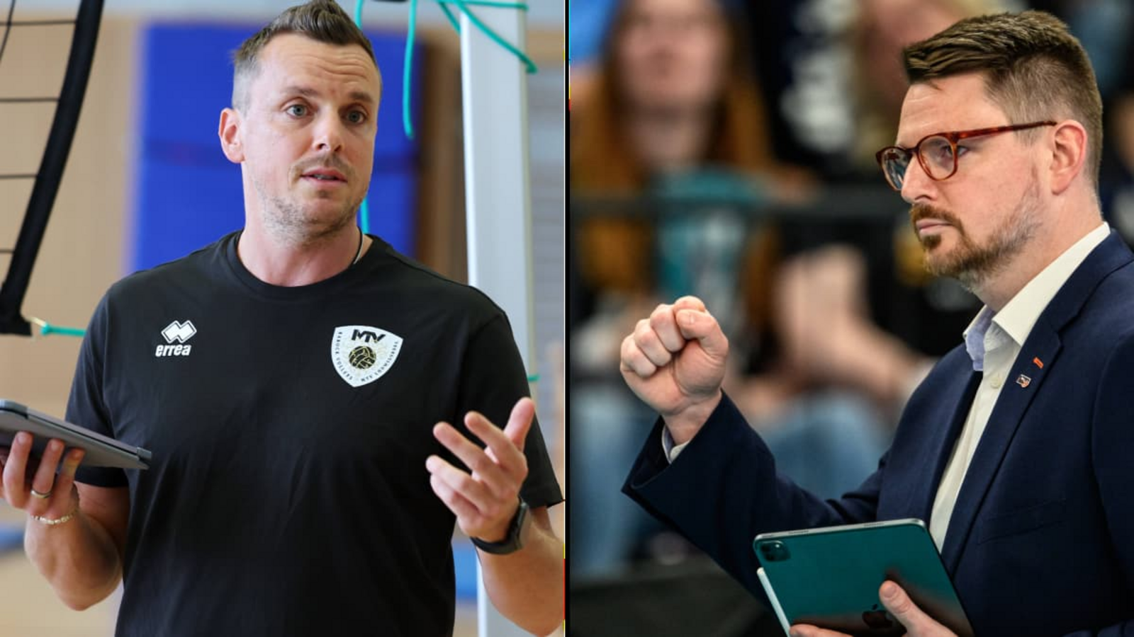 Patrick Steuerwald (li.) und sein Bruder Markus Steuerwald spielen im deutschen Volleyball eine prägende Rolle.Imago Patrick Steuerwald (li.) und sein Bruder Markus Steuerwald spielen im deutschen Volleyball eine prägende Rolle.Imago